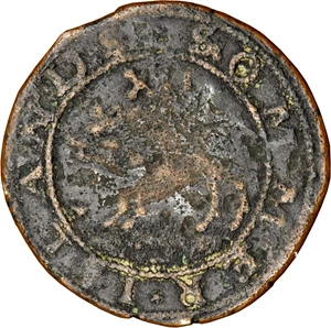 image for: Undated (ca. 1616) Sommer Islands Shilling. BMA Type I, W-11460. Rarity-5. Small Sail. VG-8 (PCGS).