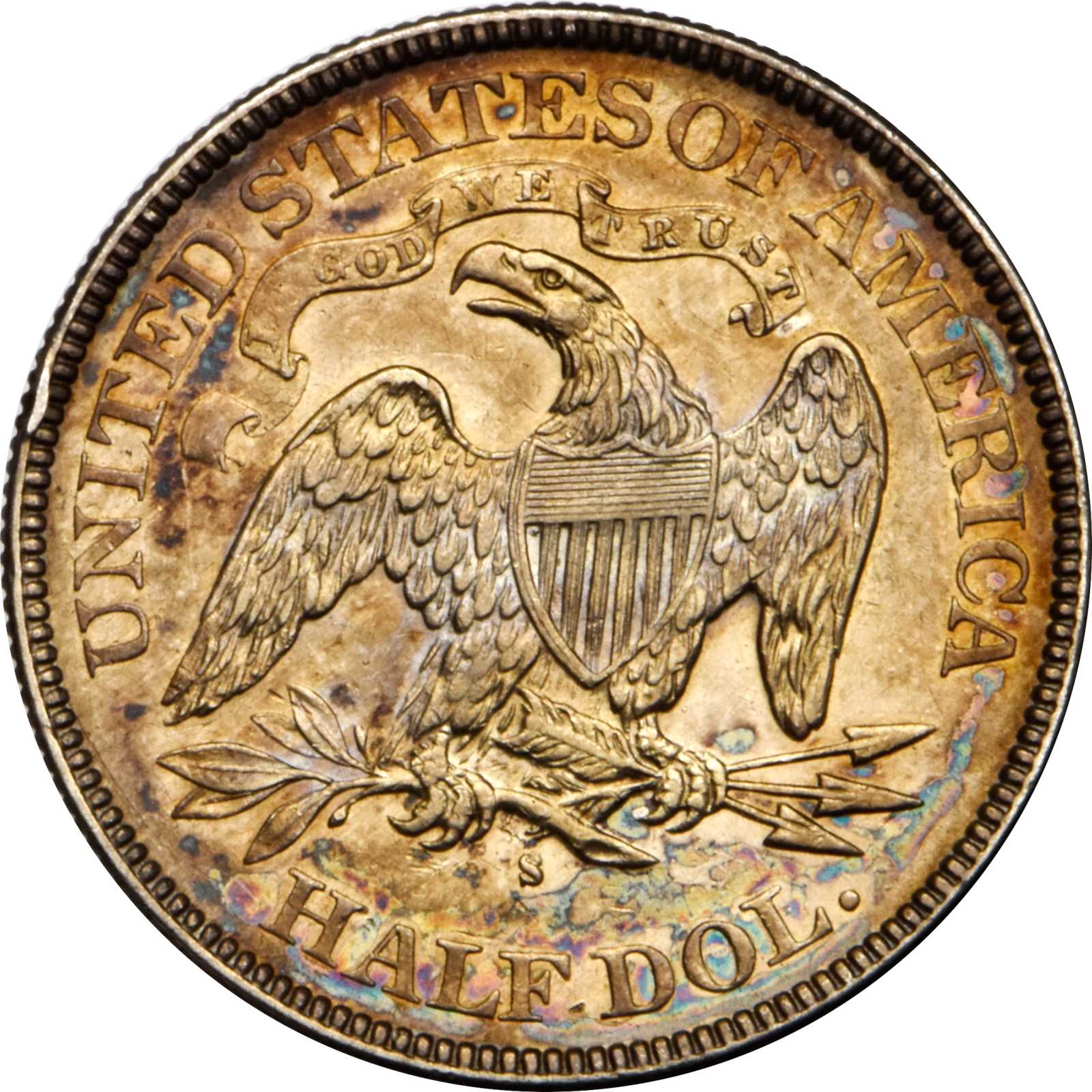 image for: 1878-S Liberty Seated Half Dollar. WB-1, the only known dies. Rarity-5. AU-53 (PCGS).