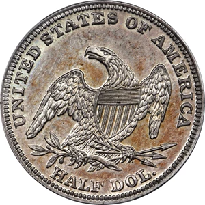 image for: 1838-O Capped Bust Half Dollar. Reeded Edge. HALF DOL. GR-1. Rarity-7. Specimen-63 (PCGS). CAC.