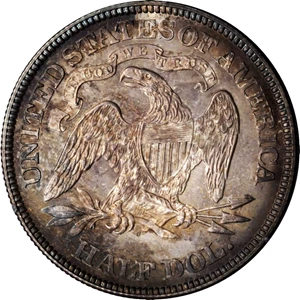 image for: 1871 Liberty Seated Half Dollar. Proof-65 (PCGS). CAC. OGH--First Generation.