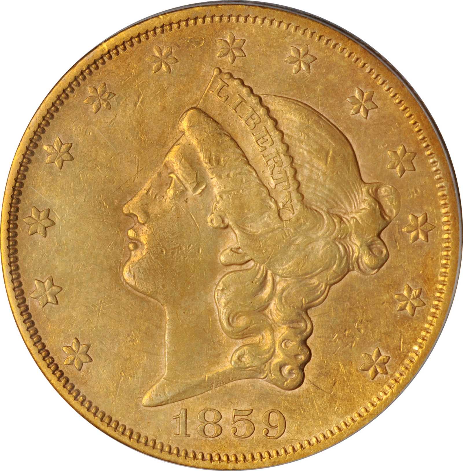 image for: 1859 Liberty Head Double Eagle. EF-45 (PCGS).