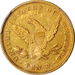 image for: 1877 Liberty Head Eagle. EF-45 (PCGS).