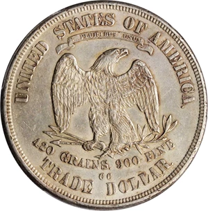 image for: 1876-CC Trade Dollar. Type I/I. FS-801. Doubled Die Reverse. AU-50 (PCGS).