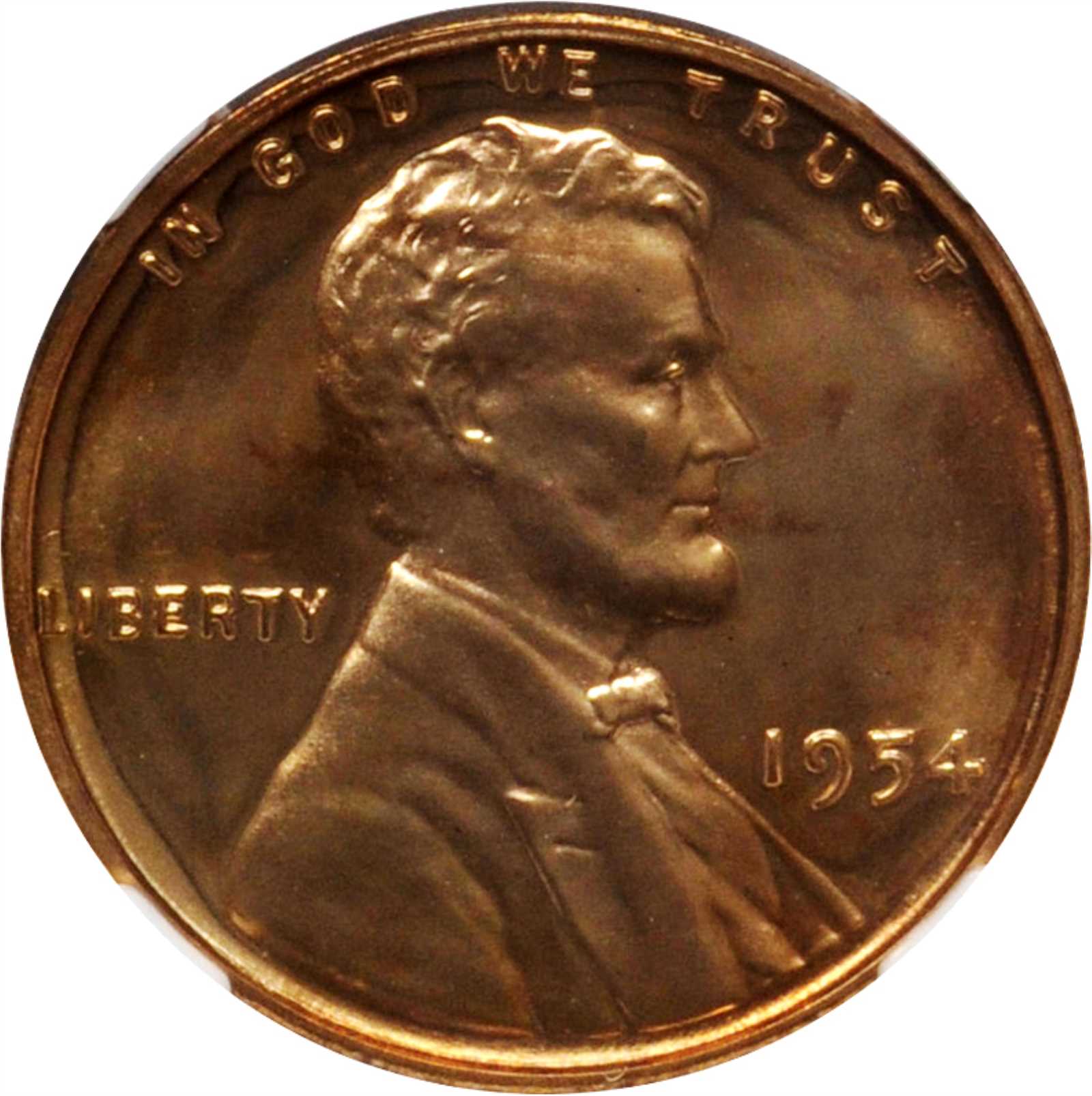 image for: 1954 Lincoln Cent. Proof-67 RD Cameo (NGC).