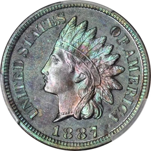 image for: 1887 Indian Cent. Proof-63 BN (PCGS).