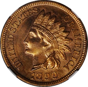 image for: 1899 Indian Cent. Proof-65 RD (NGC).