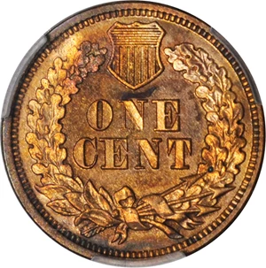 image for: 1869 Indian Cent. Proof-64 RB (PCGS).