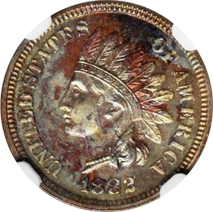 image for: 1882 Indian Cent. Proof-63 BN (NGC).