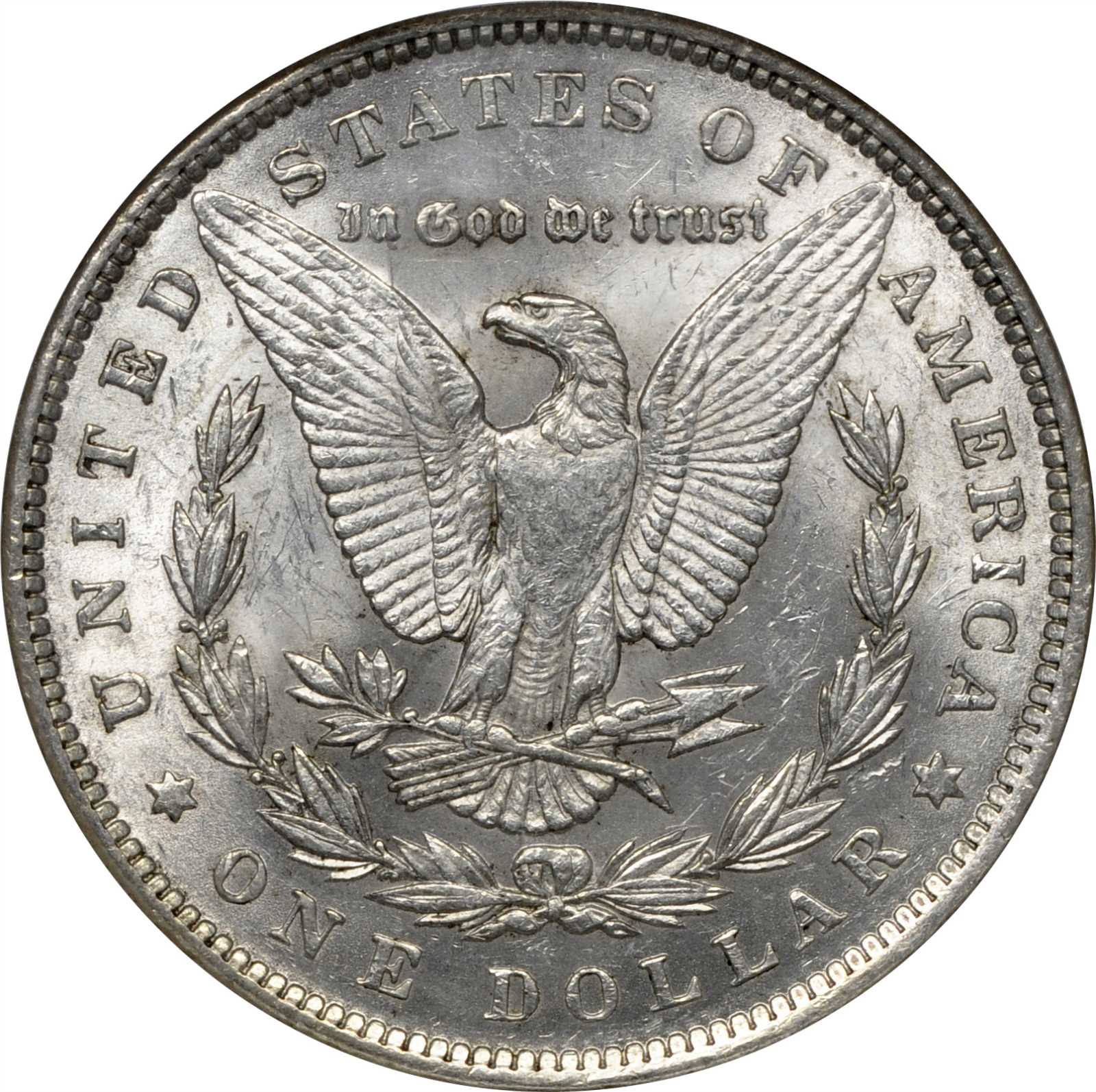 image for: 1891 Morgan Silver Dollar. VAM-2. Top 100 Variety. Doubled Die Obverse, Doubled Ear. MS-61 (NGC).