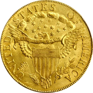 image for: 1803 Capped Bust Right Eagle. BD-3, Taraszka-28. Rarity-4. Small Reverse Stars. MS-62 (PCGS). CAC.