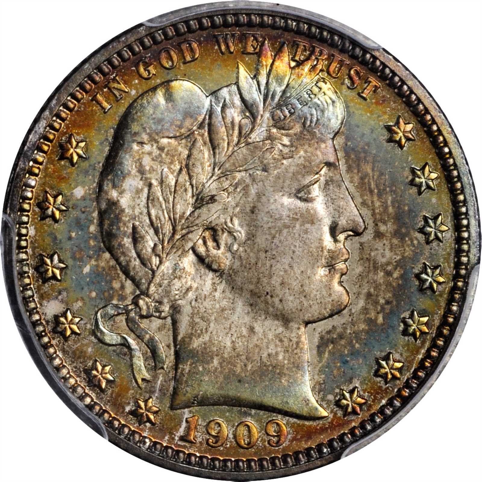 1909 Barber Quarter. Proof-66 (PCGS). CAC.