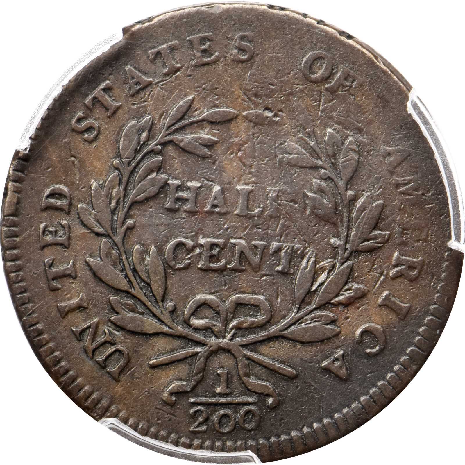 image for: 1797 Liberty Cap Half Cent. C-3b. Lettered Edge. VF-30 (PCGS).