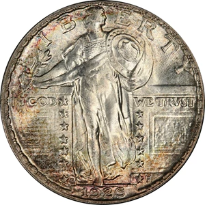 image for: 1926-S Standing Liberty Quarter. MS-66 (PCGS).