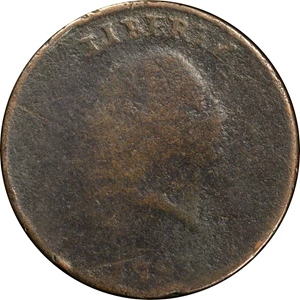 image for: 1793 Flowing Hair Cent. Chain Reverse. S-4. Rarity-3. AMERICA, With Periods. Fair-2 (PCGS). CAC.