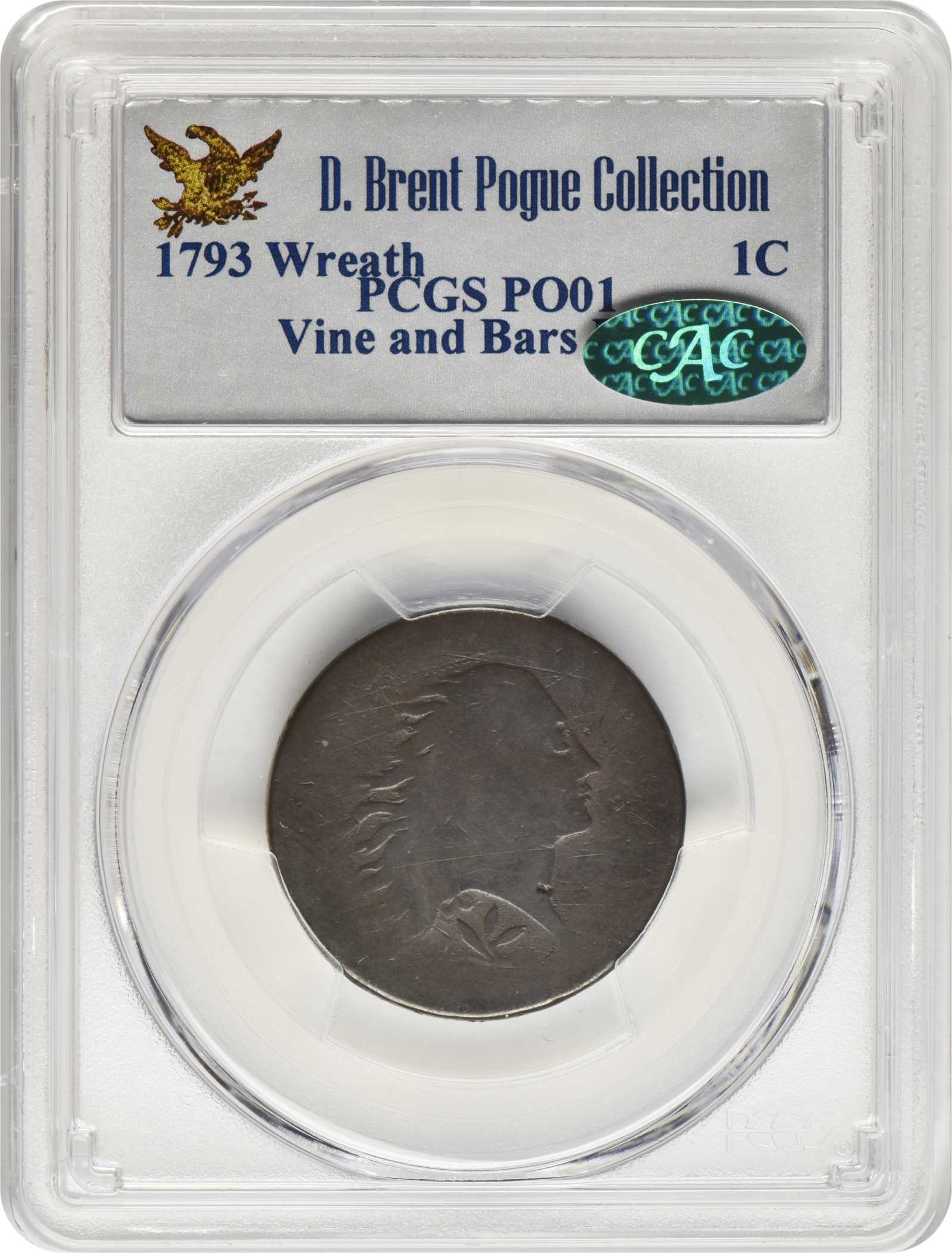 Flowing Hair Cent 1c 1793, Wreath Reverse, Wreath Reverse MS BN [Type] G4 BN thumbnail 11