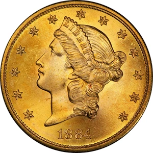 image for: 1884-S Liberty Head Double Eagle. MS-65+ (PCGS). CAC.