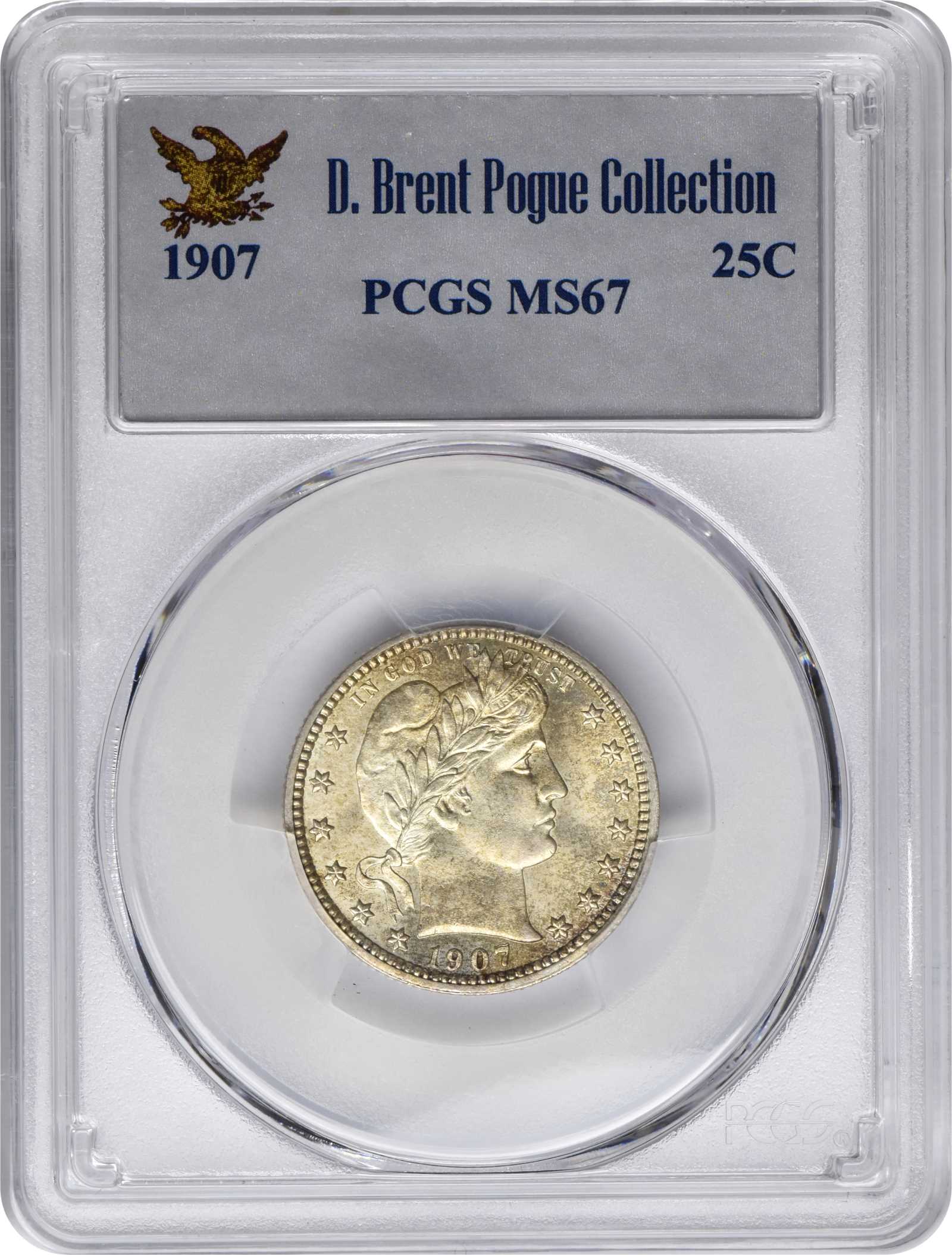 1907 25c MS67 thumbnail 3
