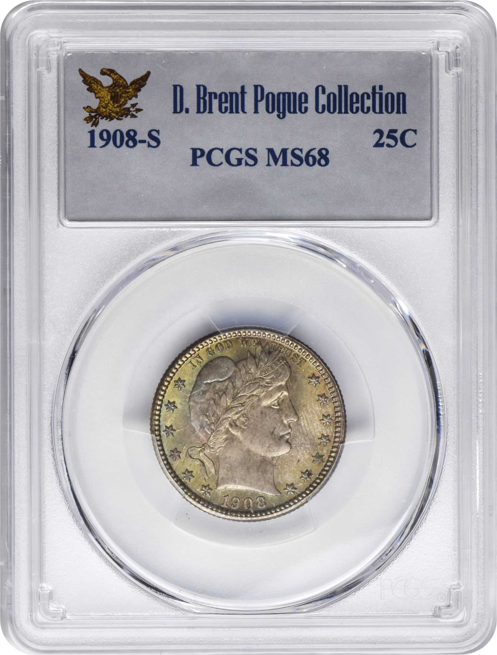 1908-S 25c MS67 CAC thumbnail 4