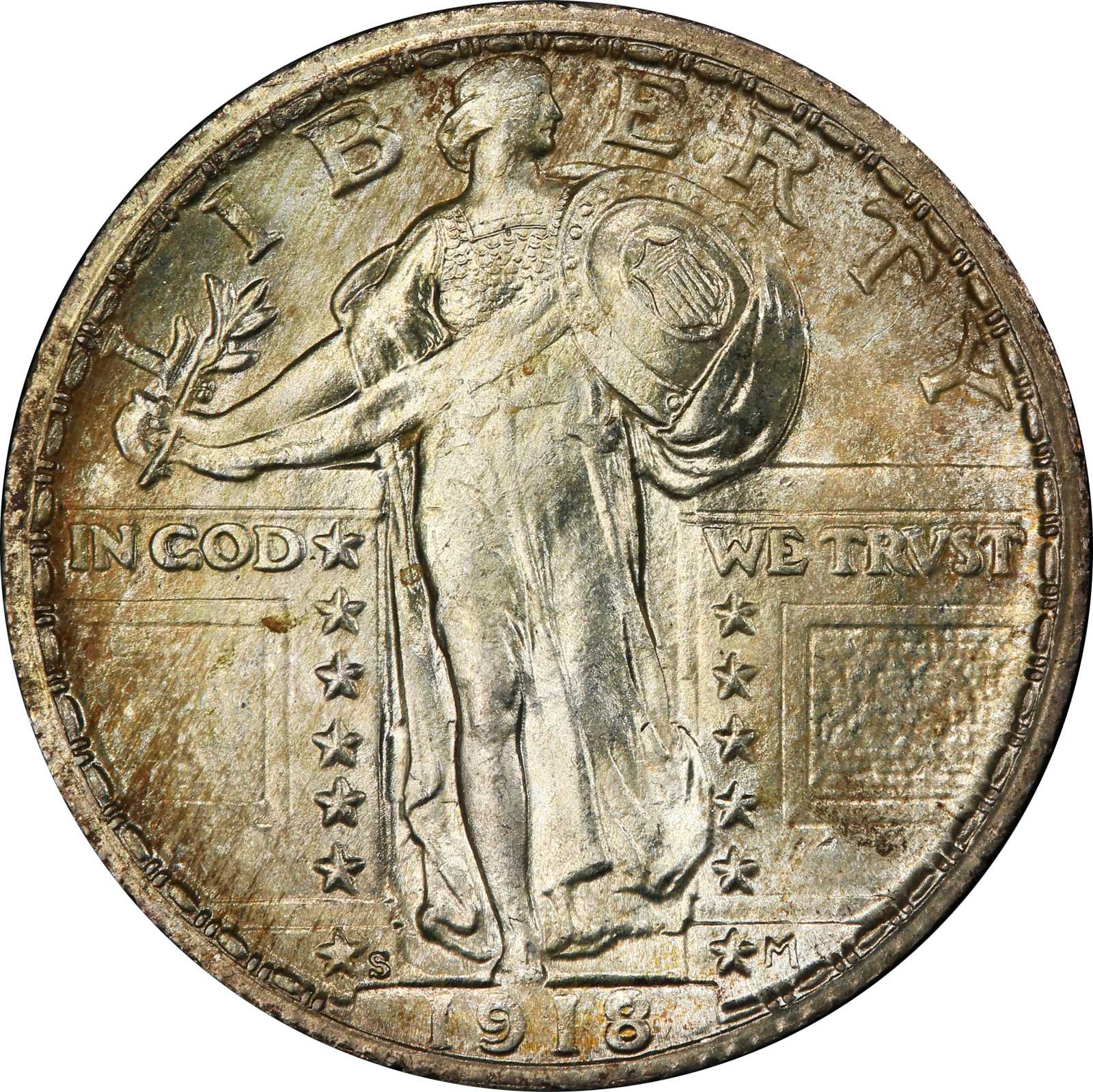 1918-S Standing Liberty Quarter. MS-67 (PCGS). CAC.