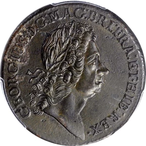 image for: 1723 Rosa Americana Twopence. Martin 3.5-E.5, W-1338. Rarity-4. MS-62 (PCGS).
