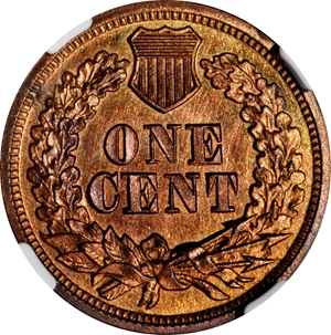image for: 1865 Indian Cent. Proof-64+ RD (NGC).