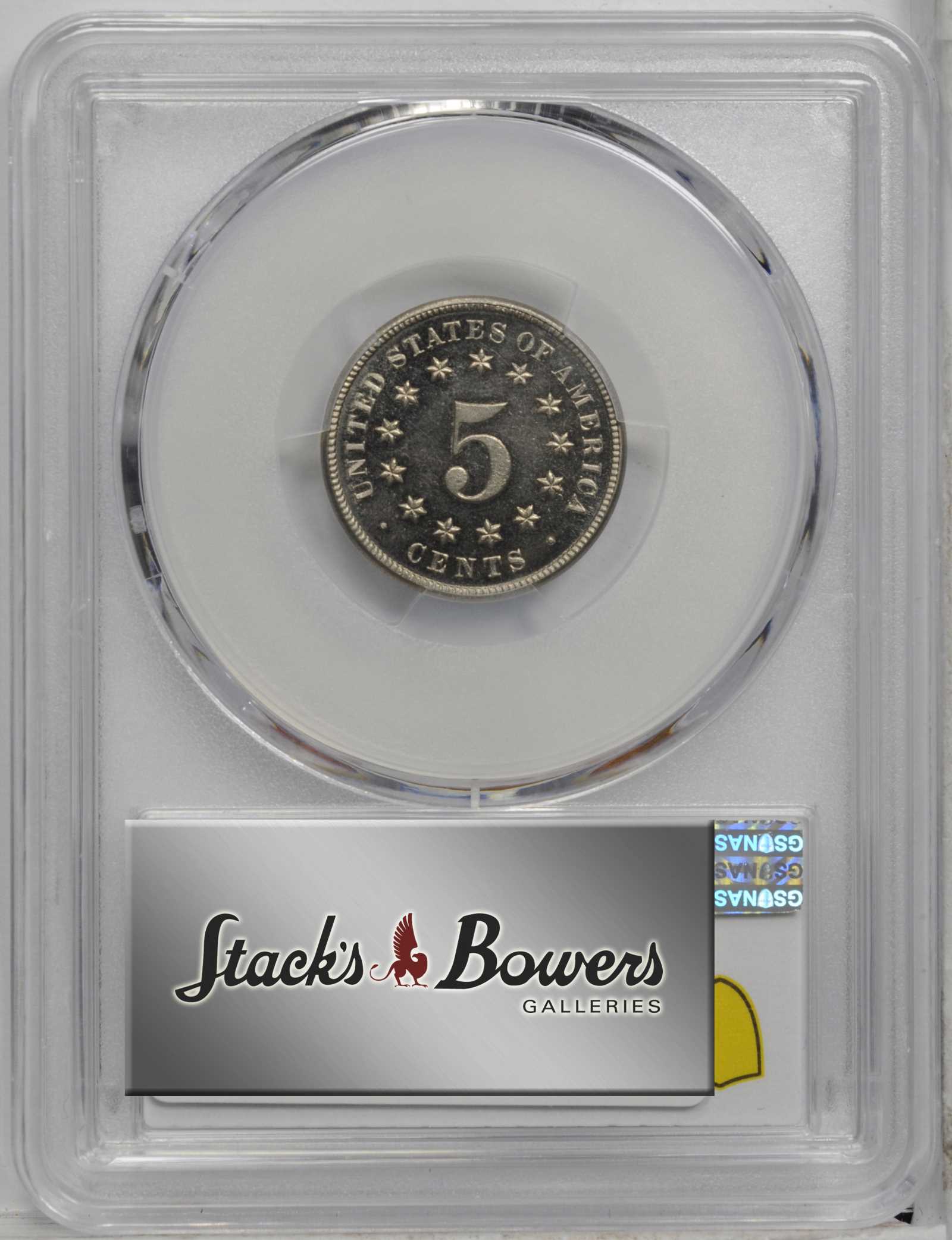 1877 5c PR CAM PR65 CAM CAC thumbnail 16