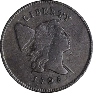 image for: 1795 Liberty Cap Half Cent. C-2a. Rarity-3. Lettered Edge, Punctuated Date. VF-35 (PCGS).