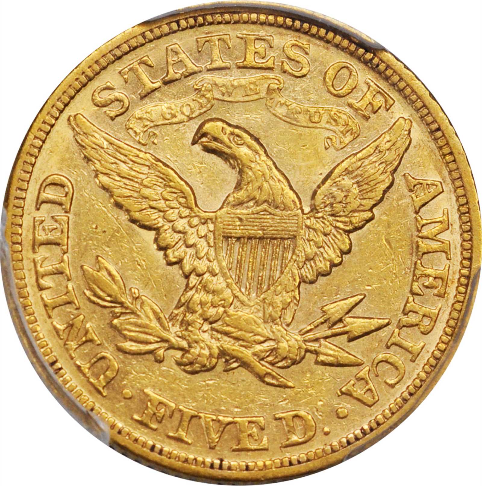 image for: 1867 Liberty Head Half Eagle. AU-53 (PCGS).
