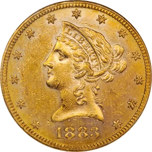 image for: 1883-S Liberty Head Eagle. MS-62 (NGC).