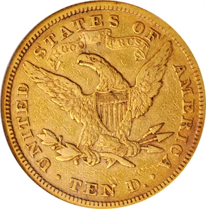 image for: 1872 Liberty Head Eagle. EF-40 (NGC).