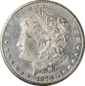 image for: 1879-CC GSA Morgan Silver Dollar. Clear CC. MS-62 (NGC). CAC.