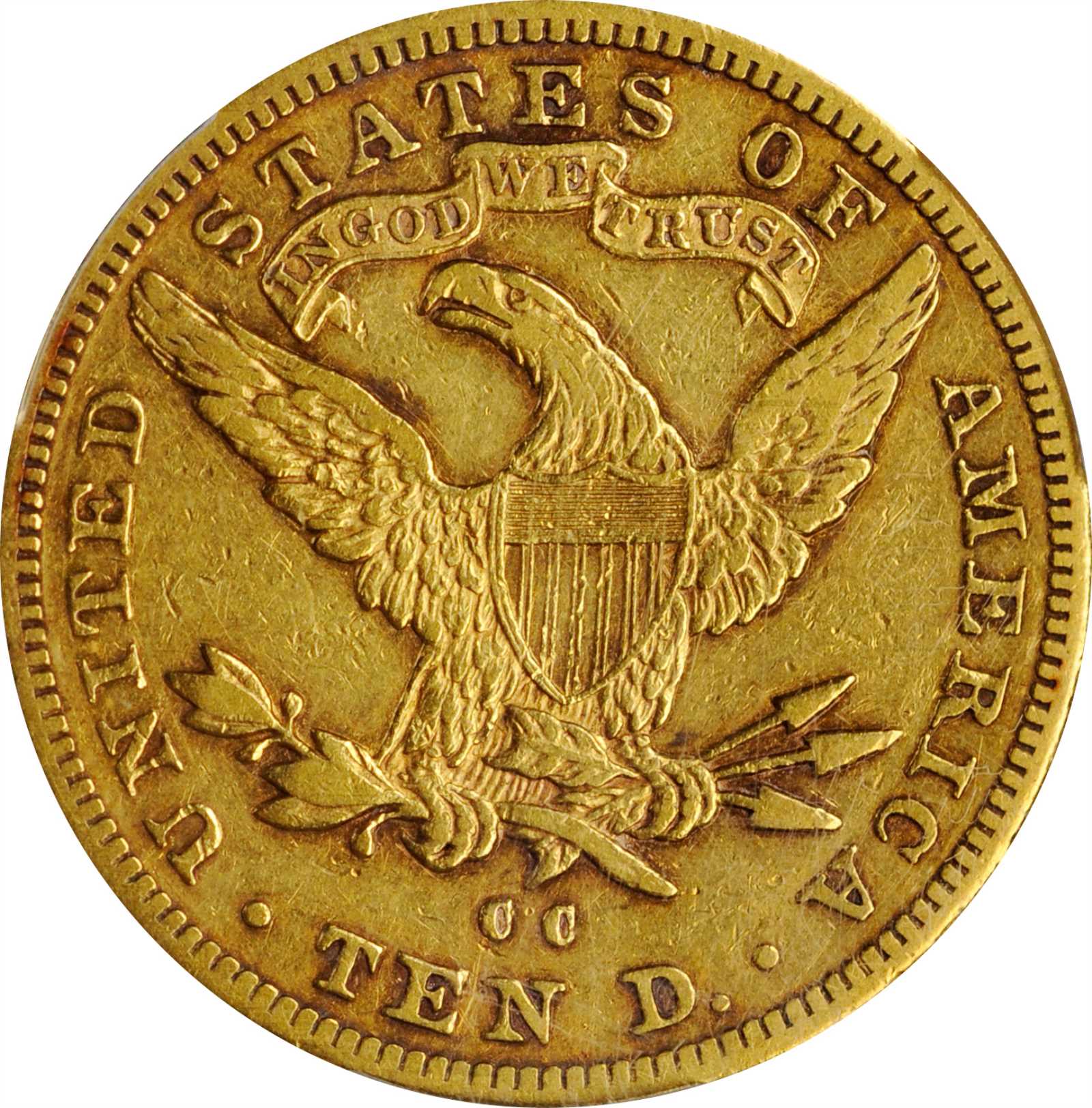 image for: 1883-CC Liberty Head Eagle. VF-35 (PCGS).