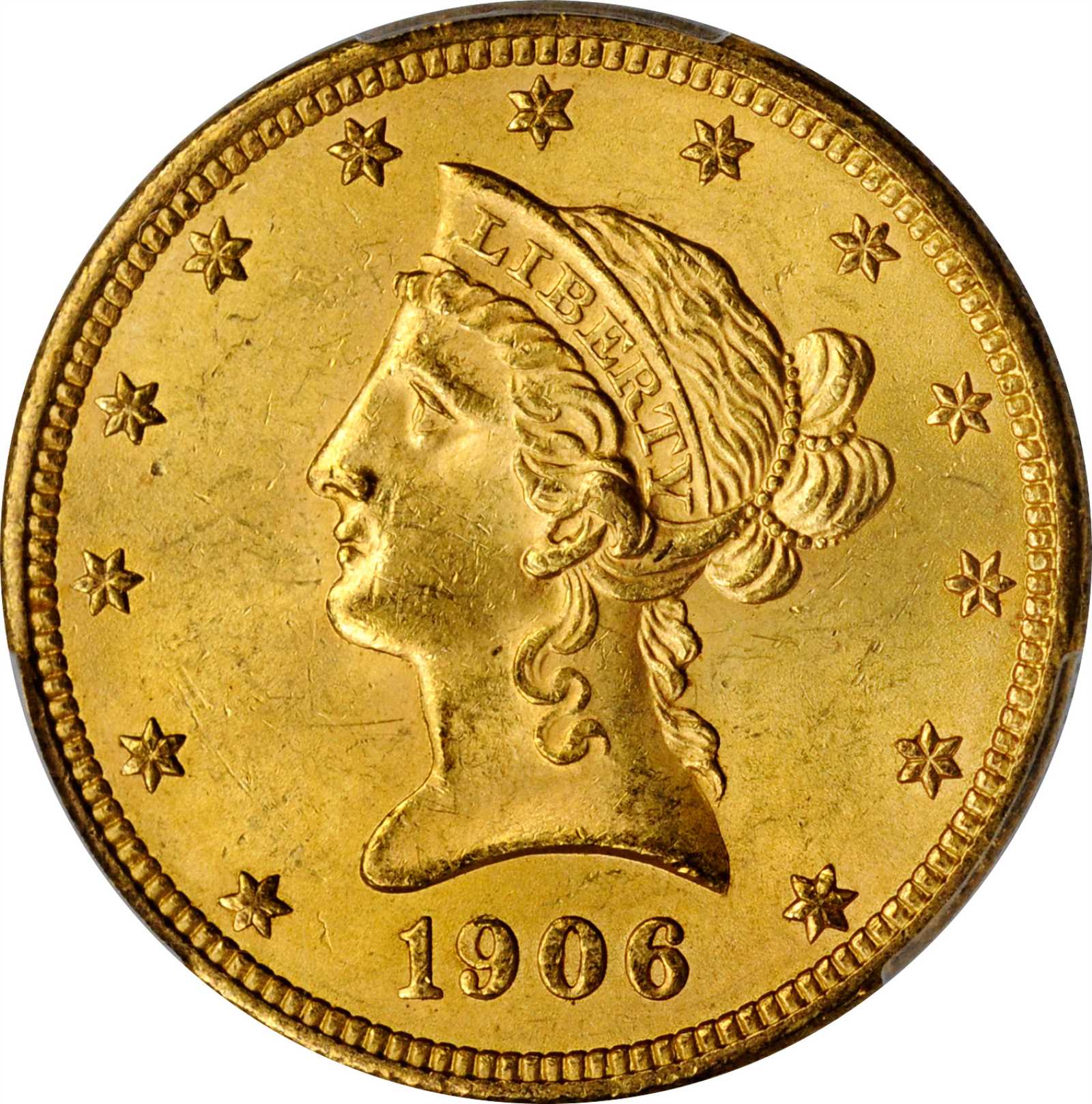 image for: 1906-O Liberty Head Eagle. MS-63+ (PCGS).