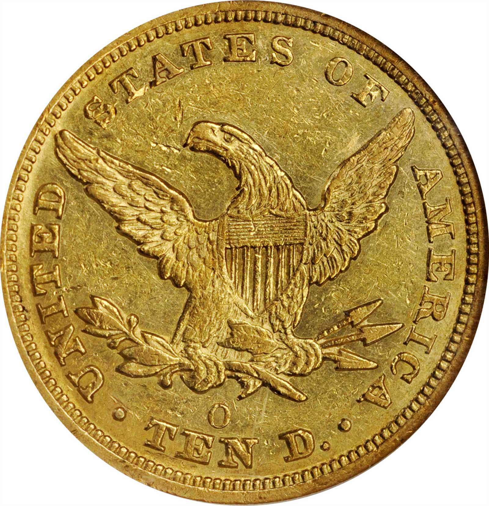 image for: 1846/'5' Liberty Head Eagle. Breen-6875. AU-53 (NGC).