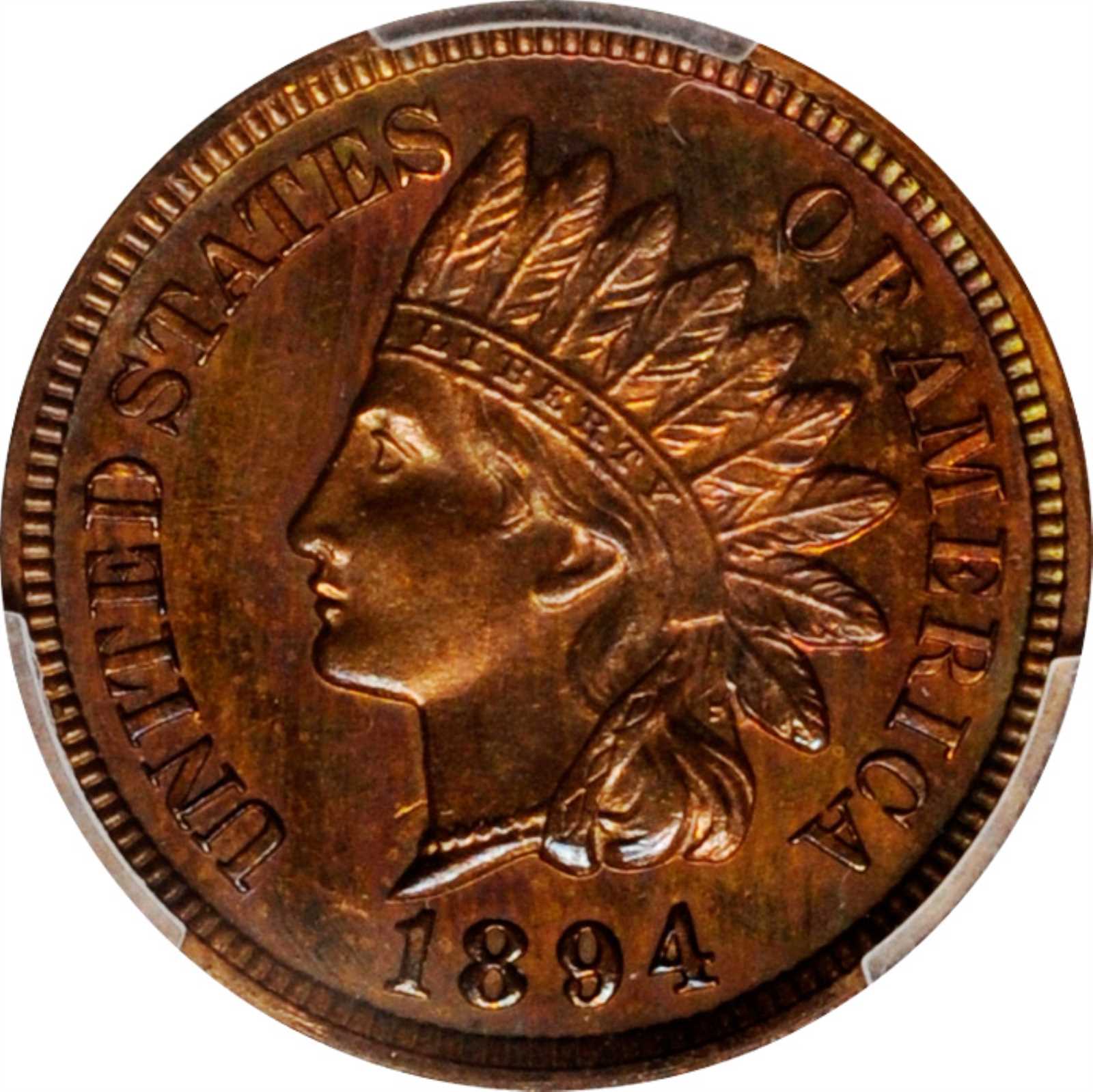image for: 1894 Indian Cent. Proof-64 RB (PCGS).