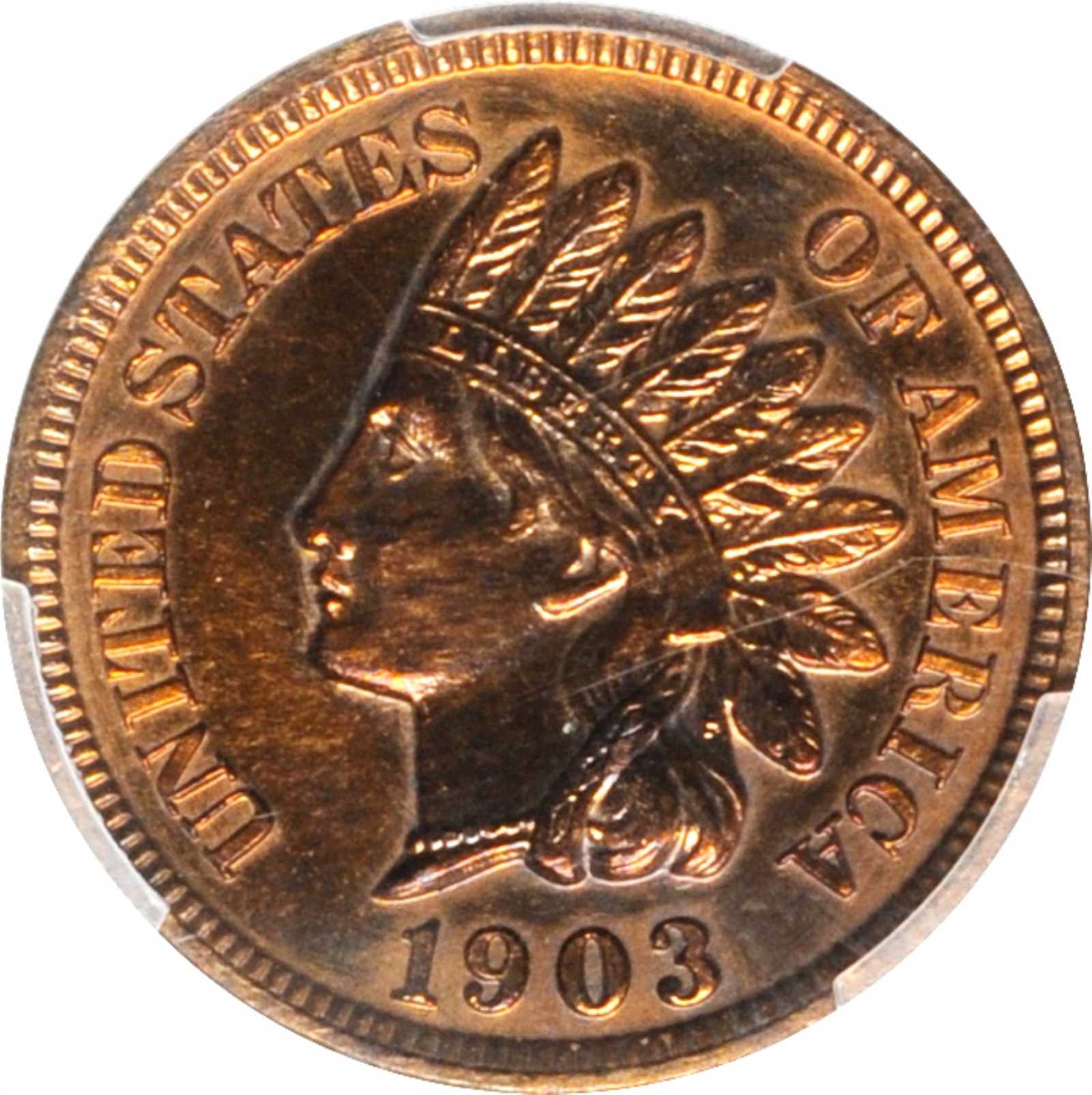 image for: 1903 Indian Cent. Proof-64 RB (PCGS).
