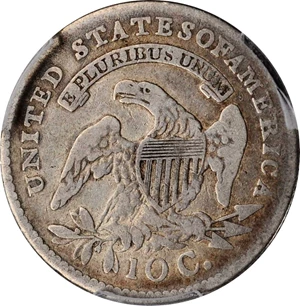 image for: 1814 Capped Bust Dime. JR-5. Rarity-4. STATESOFAMERICA. Fine-12 (PCGS).