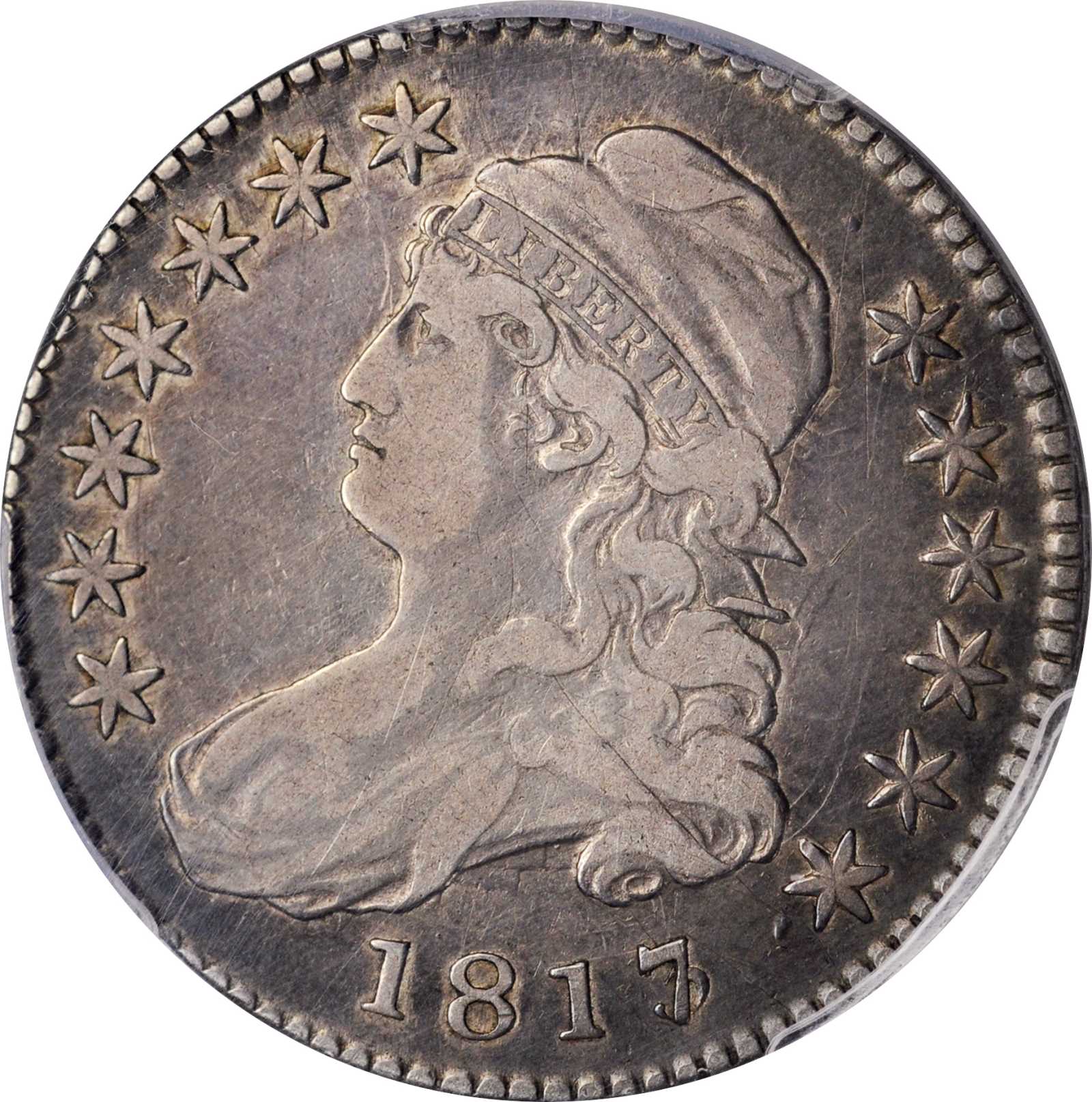 image for: 1817/3 Capped Bust Half Dollar. O-101a. Rarity-2. VF-20 (PCGS).
