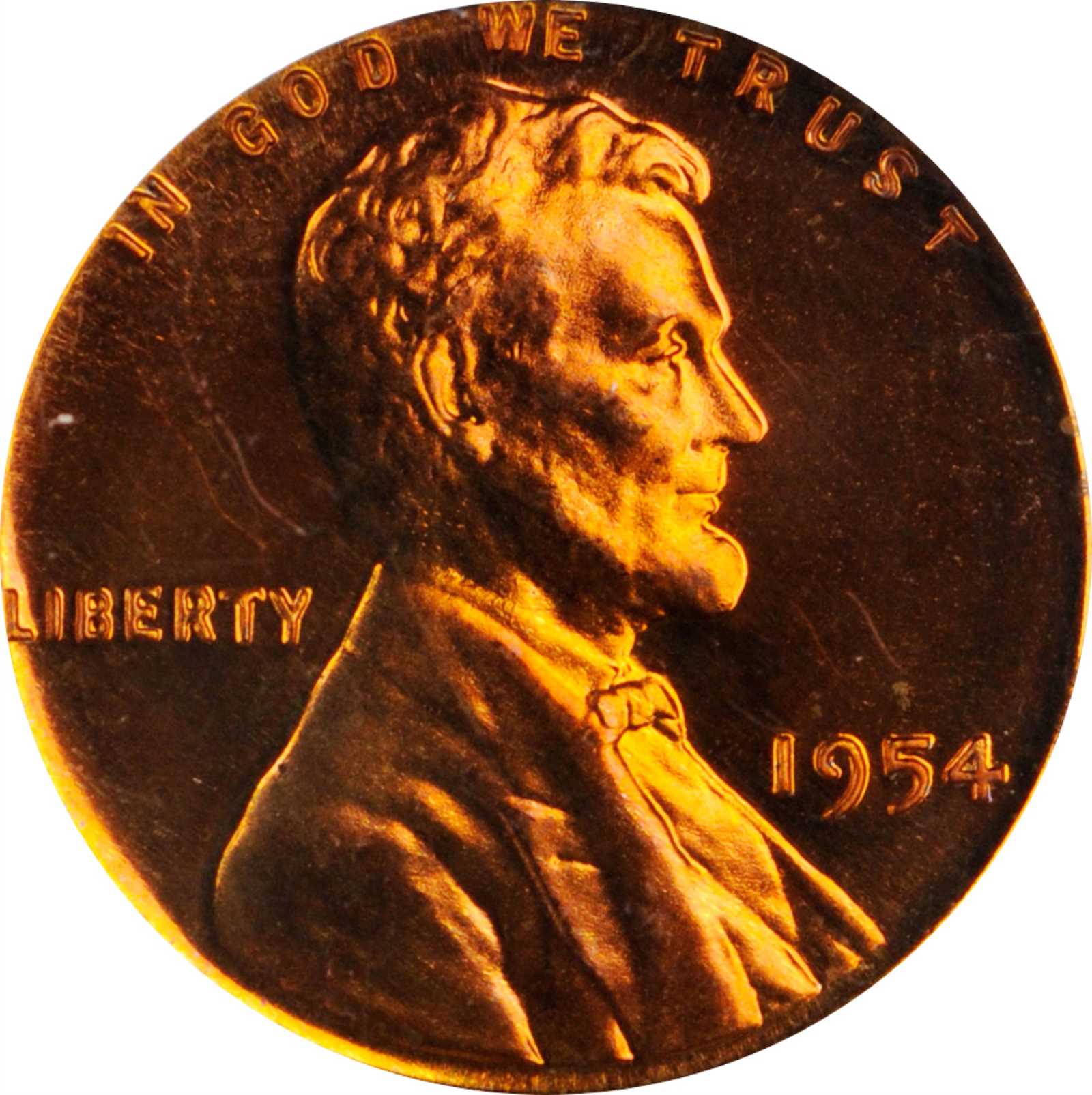 image for: 1954 Lincoln Cent. Proof-67 Cameo (PCGS).