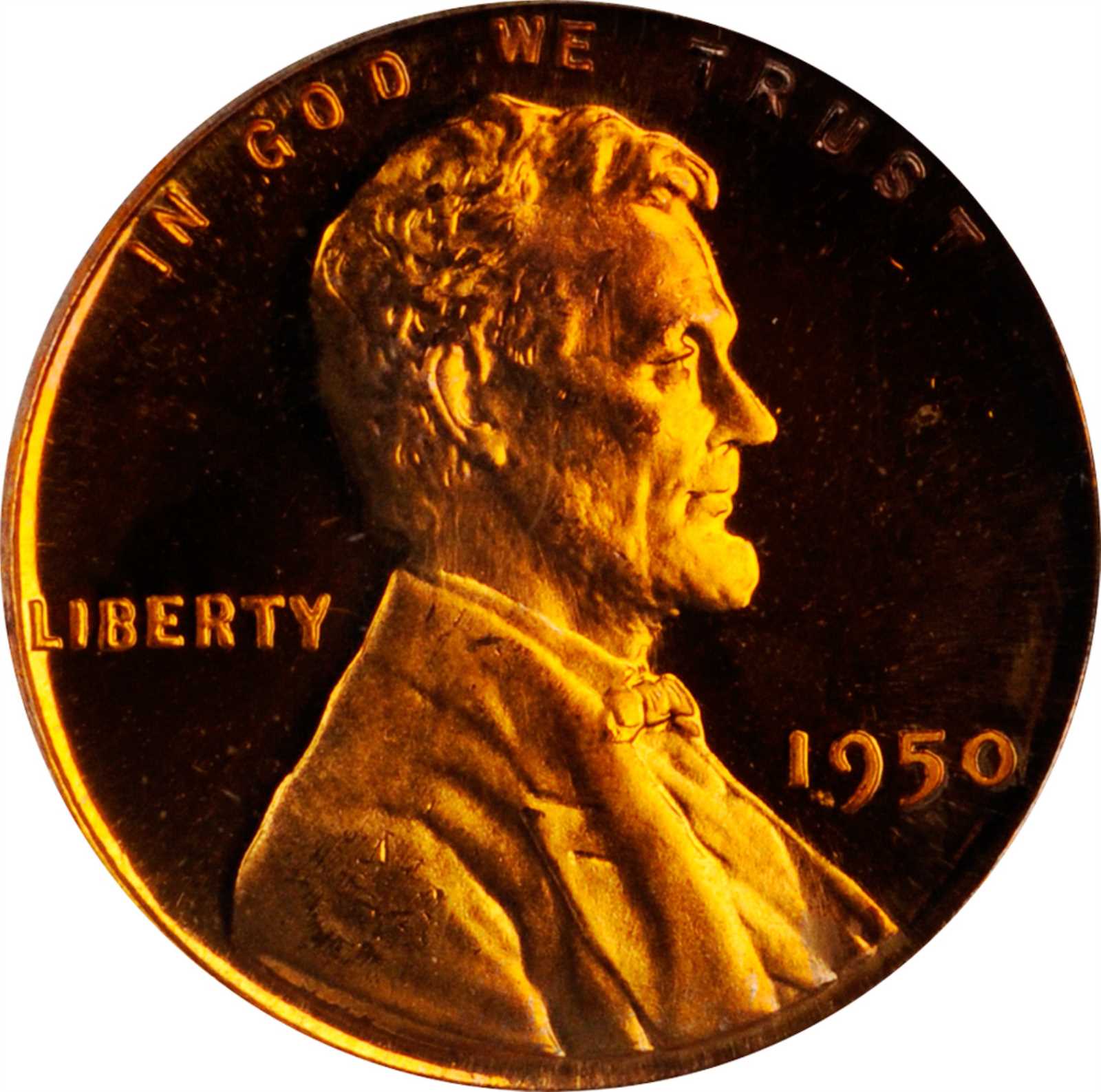 image for: 1950 Lincoln Cent. Proof-65 Deep Cameo (PCGS). OGH.
