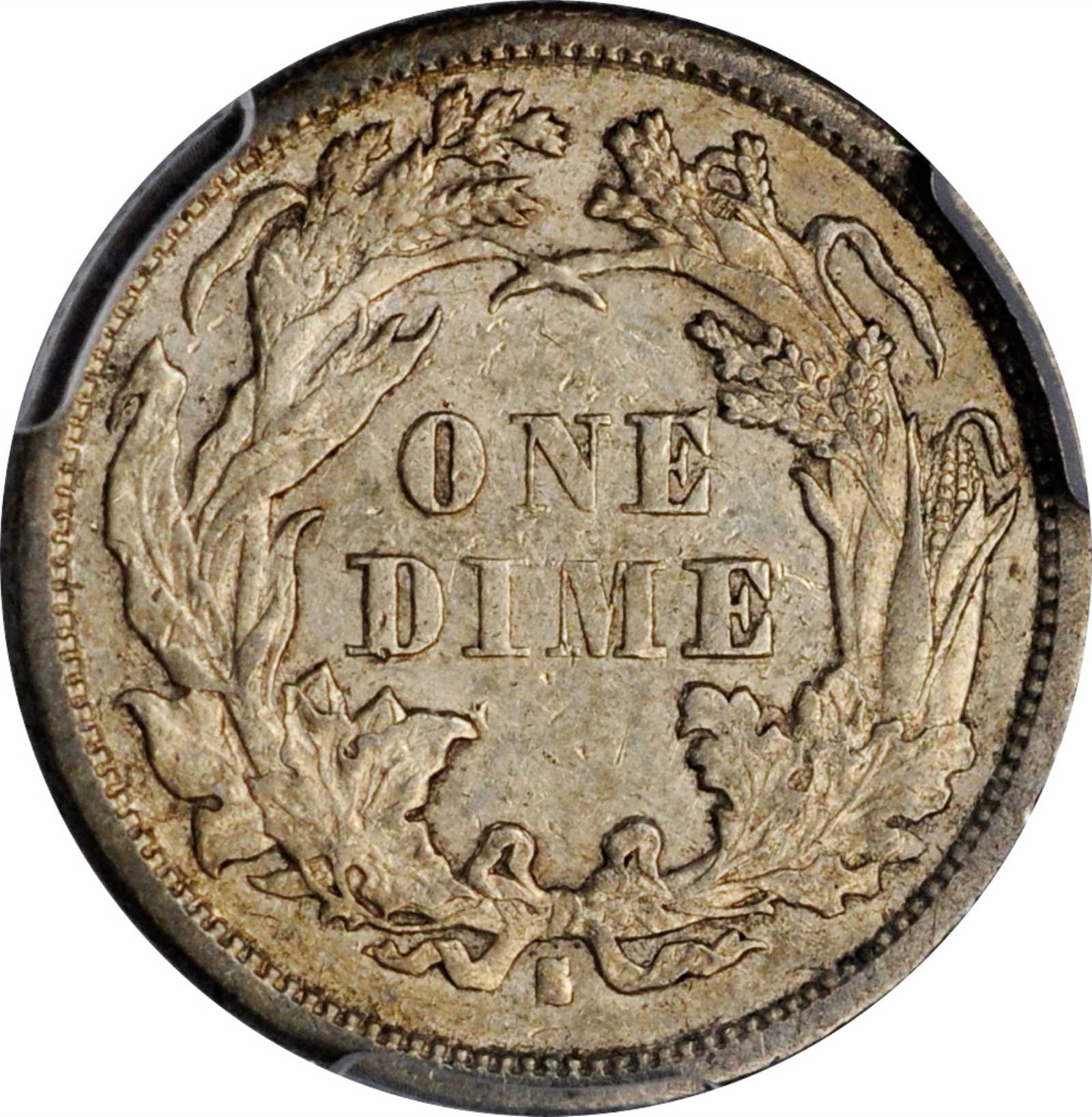 image for: 1872-S Liberty Seated Dime. Fortin-101, the only known dies. Rarity-4. AU-50 (PCGS).