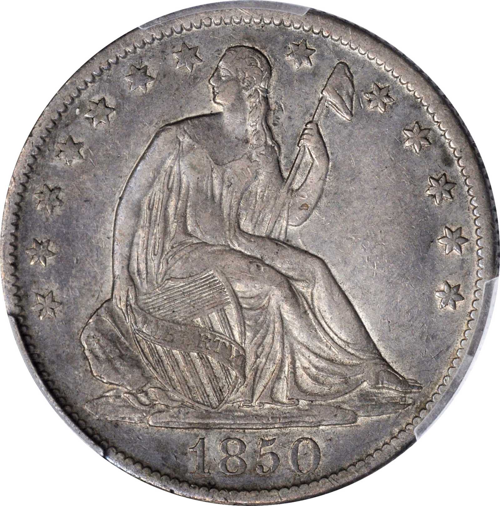 image for: 1850-O Liberty Seated Half Dollar. WB-12. Rarity-3. VF-35 (PCGS).