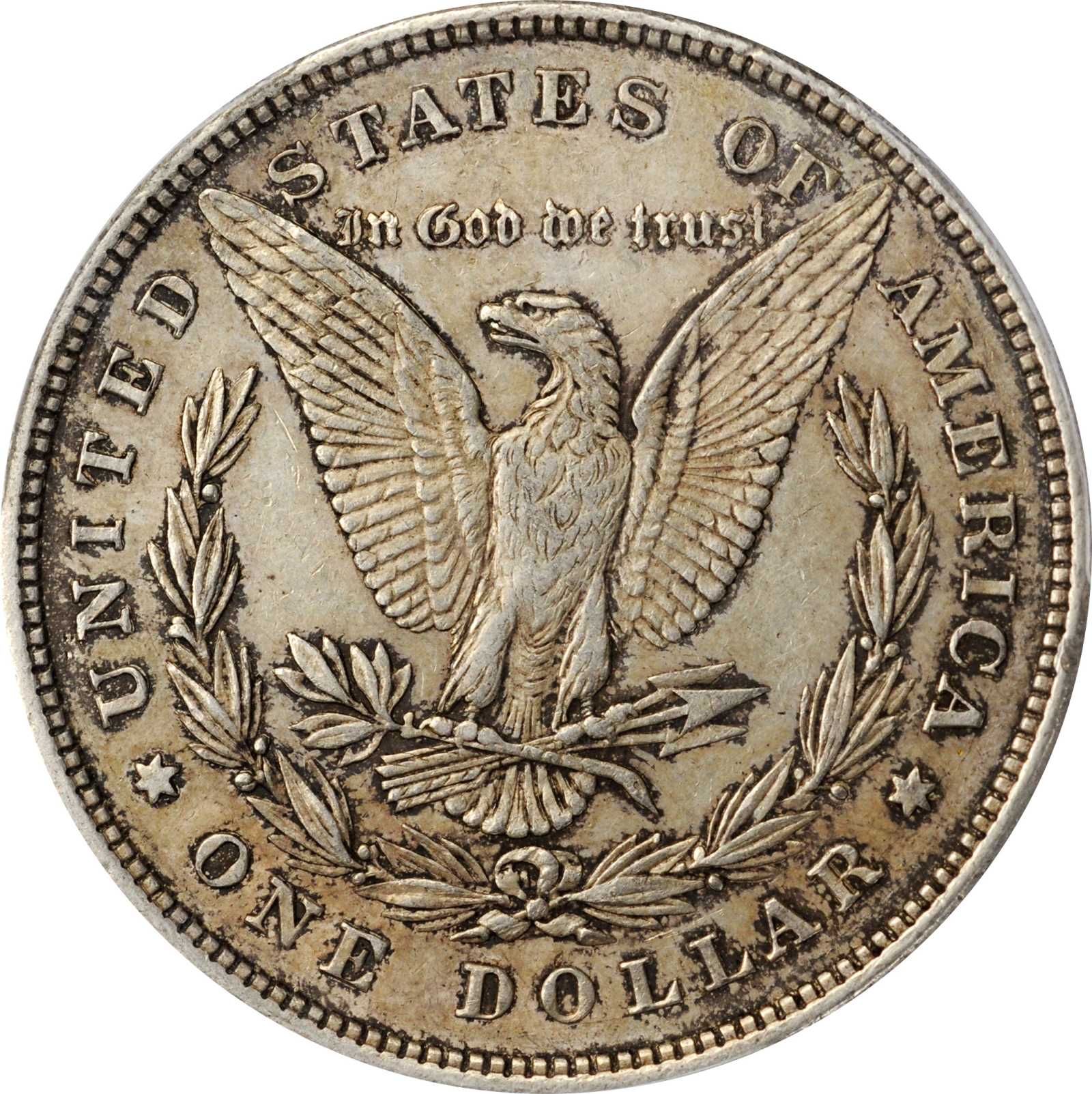 image for: 1878 Morgan Silver Dollar. 8 Tailfeathers. VAM-9. Top 100 Variety. First Morgan Dollar. EF-45 (PCGS).