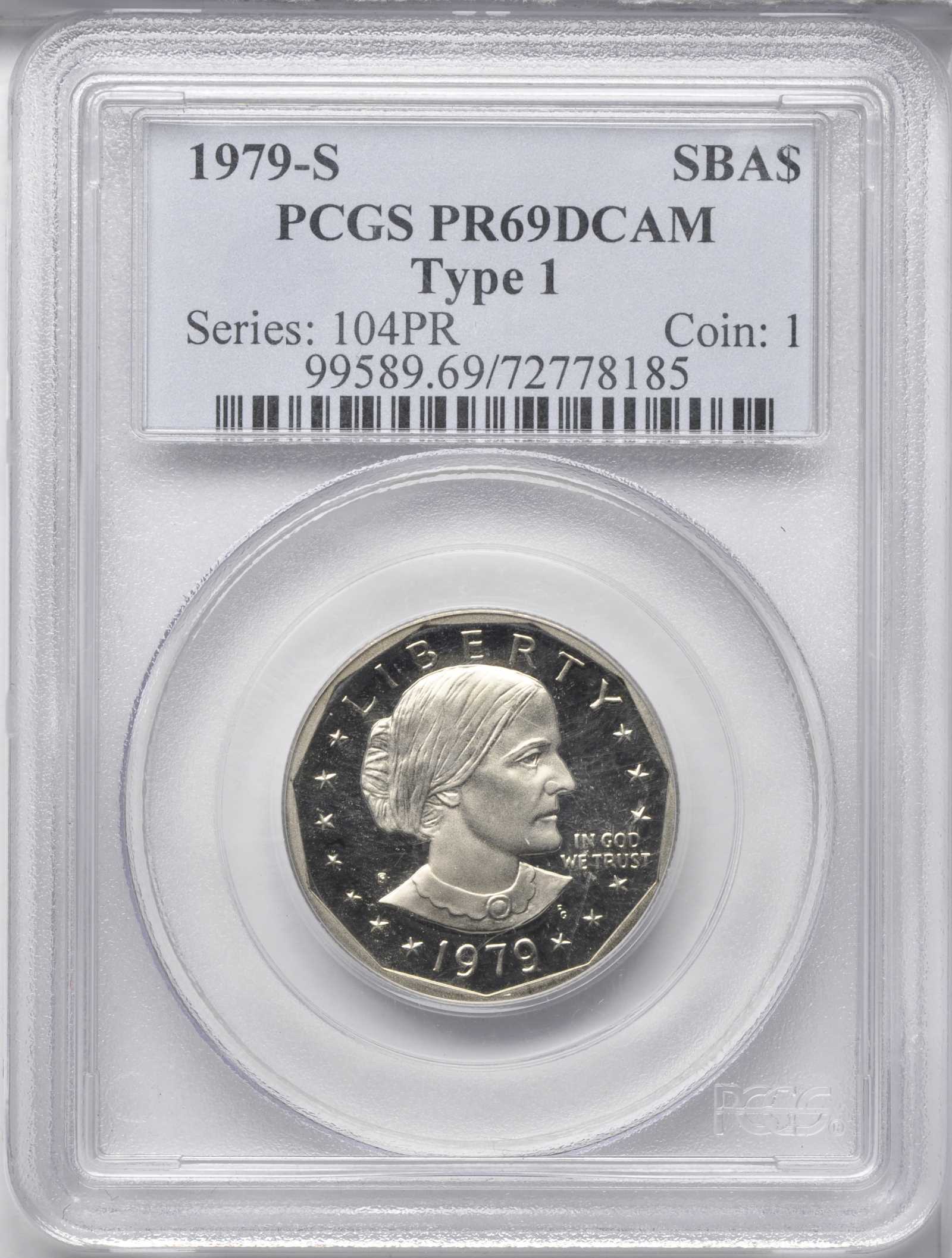 1979-S SBA $1 Type 1 PR DCAM PR60 DCAM thumbnail 23