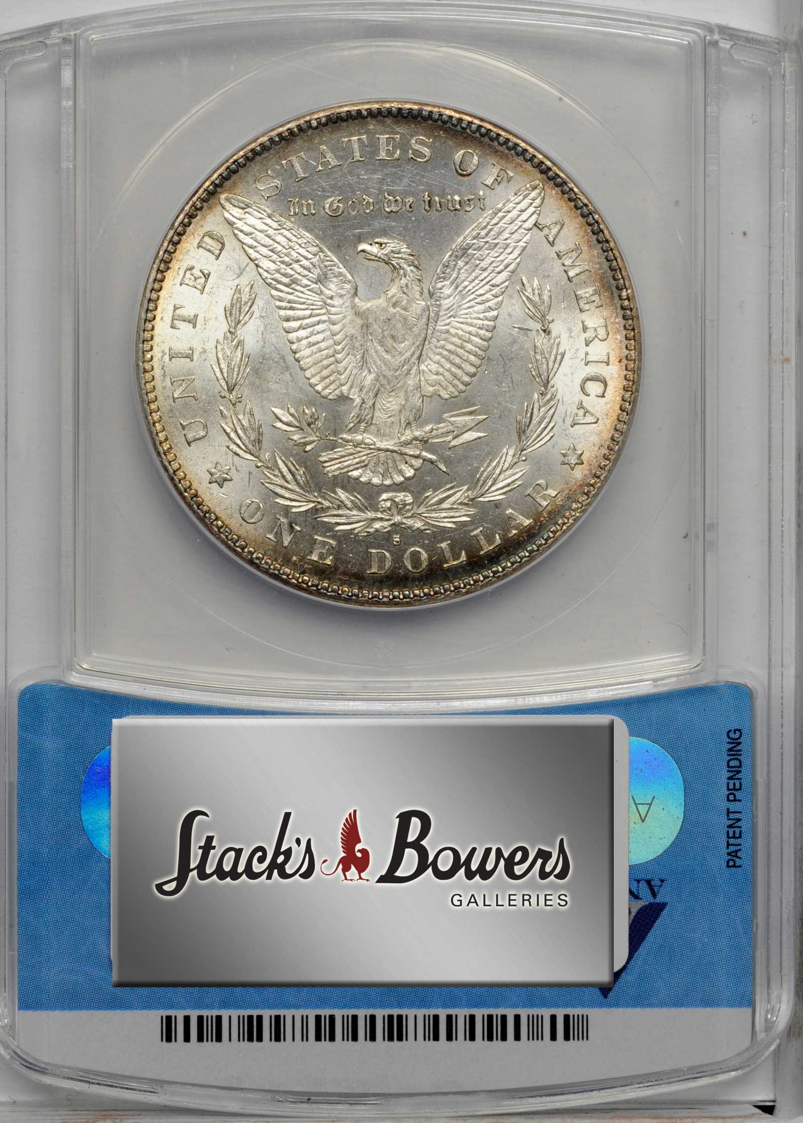 image for: 1879-S Morgan Silver Dollar. VAM-46. Top 100 Variety. Reverse of 1878. MS-62 (ANACS).