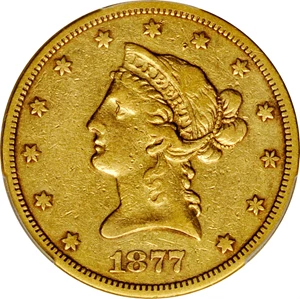 image for: 1877-S Liberty Head Eagle. VF-30 (PCGS).