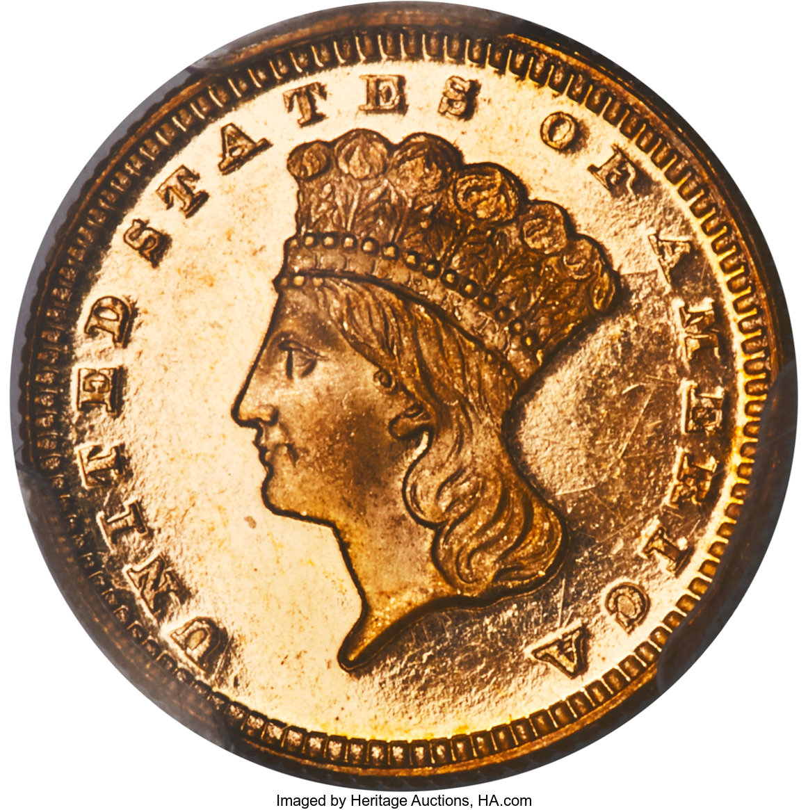 image for: 1872 G$1 PR66 Deep Cameo PCGS....