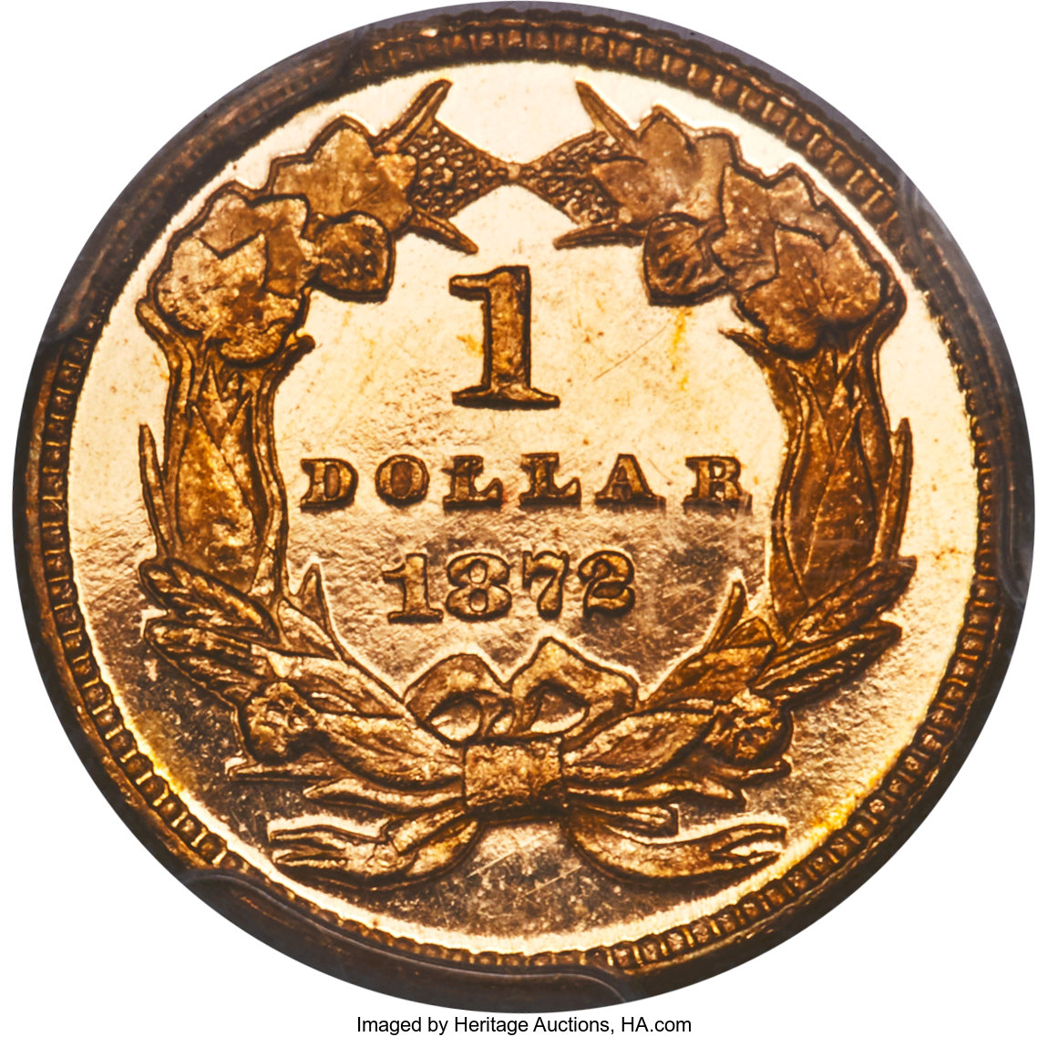 1872 G$1 PR DCAM
