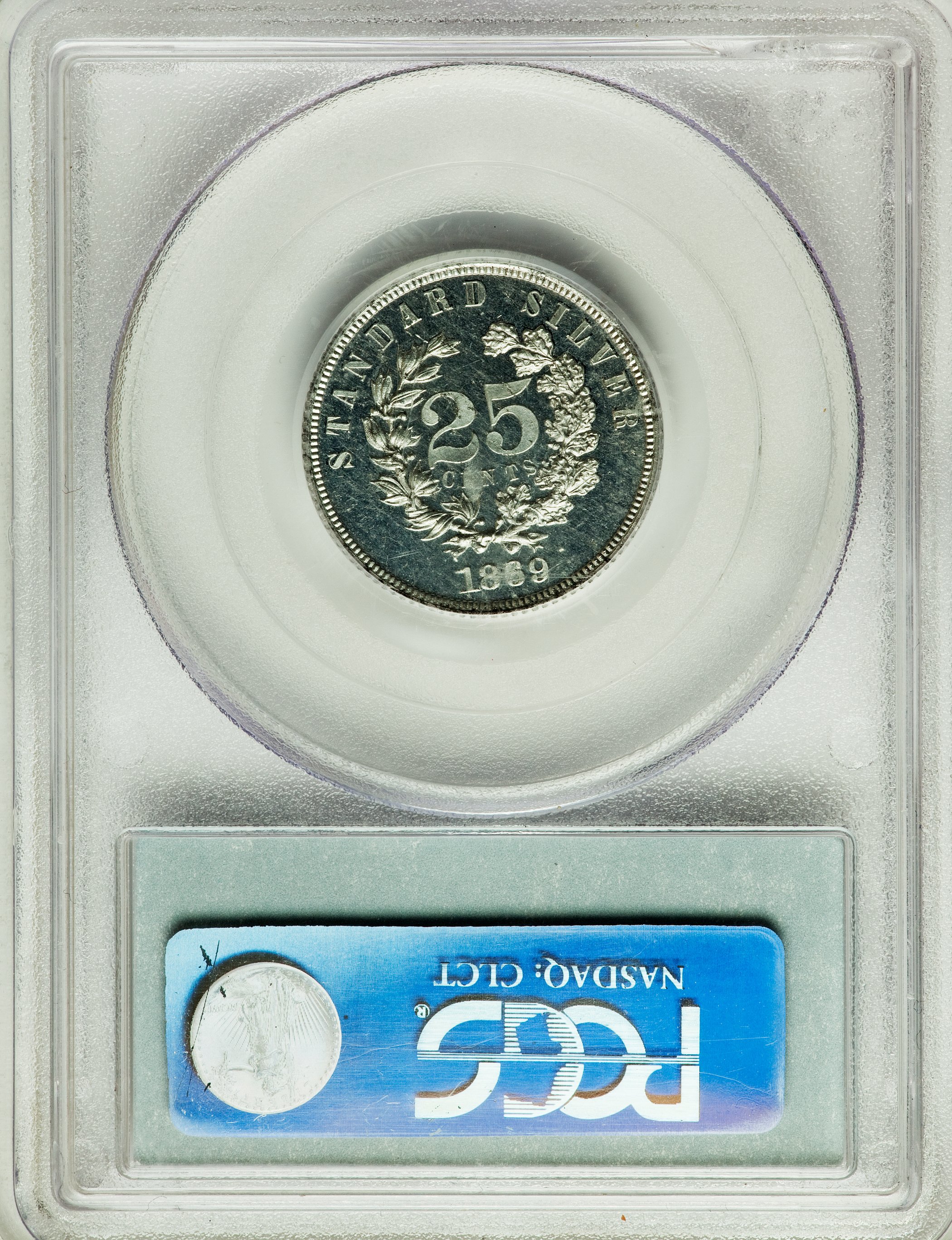 image for: 1869 25C Standard Silver Quarter Dollar, Judd-725, Pollock-806, High R.7, PR64 PCGS....