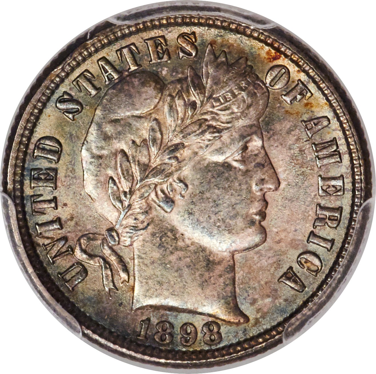image for: 1898-O 10C MS65 PCGS....